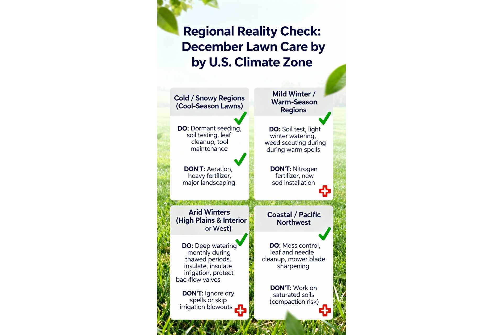 Can I Wait Until December for Lawn Care Do This, Skip That (Infographic) - Turf Rain